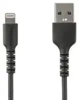 RUSBCLTMM2MB: USB Cable, 2 m/6.6 ft USB C to Lightning Cable, Apple MFi Certified, Black