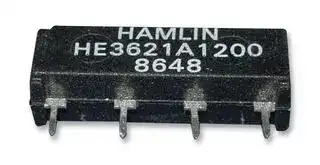 HE3621A1200: RELAY, REED, SPST-NO, 200V, 0.5A, THT