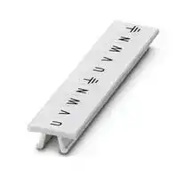 0809845: Terminal Block Marker, Marker Strip, Modular Terminal Blocks, U, V, W, N, GND, U, V, W, N, GND
