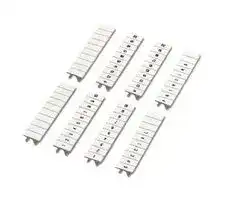 1051867: Terminal Block Marker, White, Marker Strip, Modular Terminal Blocks, 1 to 100, 5.2 mm, ZB
