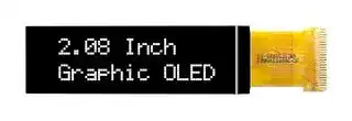 MCOT256064DY-WM: Graphic OLED, 256 x 64 Pixels, White on Black, 3V, I2C, Parallel, SPI, 82.5mm x 19mm, -40 °C