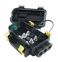 04980933.X: Fuseholder, Sealed, Automotive Blade, IP67/IPX9K, 3 Fuses, 200 A, 58 VDC, MIDI, Bolt Down