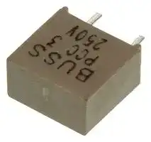 BK/PCC-3-R: FUSE, PCB, 3A, 350V, FAST ACTING