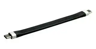 11.02.9054: USB Cable, Type C Plug to Type C Plug, 110 mm, 4.3 ", USB 3.2, Black, E-Marked Cable
