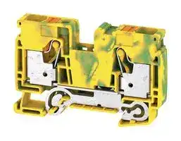 2494010000: DIN Rail Mount Terminal Block, 2 Ways, 18 AWG, 4 AWG, 16 mm², Push In