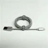 APL-WI056-SL: 4  Silver Braided Lightning Cable