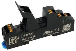 SJ1S-21L: Relay Socket, DIN Rail, Push In, 5 Pins, SJ Series