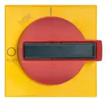 8UC7220-3BD: Handle, with Masking Frame, Red/Yellow, Door Coupling Rotary Operating Mechanisms