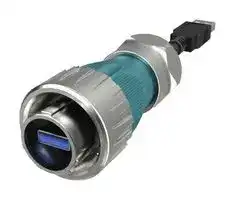MRUBMC16050: USB Cable, Type A Plug Bayonet Lock to Type A Plug, Type A Plug to Type A Plug, 500 mm, 19.69 "