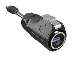 MRUBMD16050: USB Cable, Type A Plug Latch Lock to Type A Plug, Type A Plug to Type A Plug, 500 mm, 19.69 "