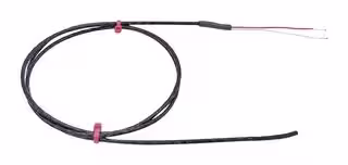 ZX-S2TH-2-PFA/PFA-T: NTC Thermistor, 2m Cable, 2 Wire, 10 kohm, 3977 K, Free Hanging, Wire Leaded, -30°C to 150°C