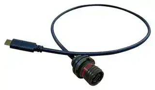 USB3CFTV7ZN015F312: USB Cable, Type C Plug to Type C Receptacle, 150 mm, 5.9 ", USB 3.2