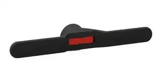 OHB150J12P: Handle, ABB OT160xxx4000 Series Switch Disconnectors, IP65, Black, 66 mm x 183 mm x 45 mm