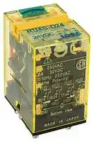 RU4S-D24: Power Relay, 4PDT, 24 VDC, 6 A, RU Series, Socket, Non Latching