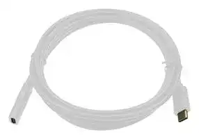 MP-FCR72005W: USB Cable, Extension, Type C Plug to Type C Receptacle, 2 m, 6.6 ft, USB 3.1, White