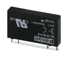 2966618: Solid State Relay, SPST-NO, 100 mA, 48 VDC, Through Hole, Solder, Zero Crossing