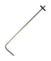A-302F-C: Static Pressure Tip, Static Pressure Sensors, 203.2mm Hook Style, Stainless Steel, Mounting Flange