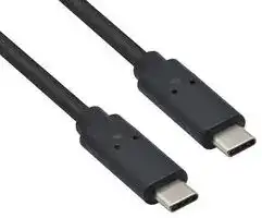 11.02.9092: USB Cable, Type C Plug to Type C Plug, 800 mm, 31.5 ", USB 4.0, Black, E-Marked Cable