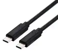 11.02.9083: USB Cable, Type C Plug to Type C Plug, 2 m, 6.6 ft, USB 4.0, Black, E-Marked Cable