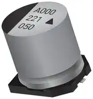 AEA1213221M063R: SMD Aluminium Electrolytic Capacitor, Radial Can - SMD, 220 µF, 63 V, 5000 hours @ 105°C, Polar