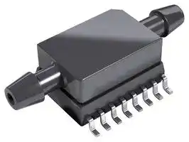SM9235-BBE-S-300-000: Pressure Sensor, SMI, 300 Pa, I2C Digital, Gauge, 3.3 V, Dual Radial Barbed, 3.3 mA