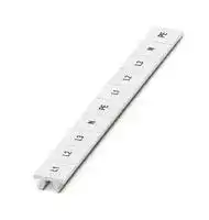 1053412: Terminal Block Marker, White, Marker Strip, Modular Terminal Blocks