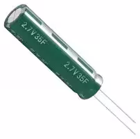 HV1245-2R7356-R: Supercapacitor, 35 F, 2.7 V, Radial Leaded, -10%, +30%, 5 mm, 1000 hours @ 65°C