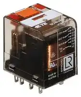 PT370524: Power Relay, 3PDT, 24 VAC, 10 A, PT Series, Socket, Non Latching