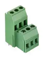 691233610002: Wire-To-Board Terminal Block, Double Level, 10.16 mm, 2 Ways, 30 AWG, 12 AWG, 3.31 mm², Screw