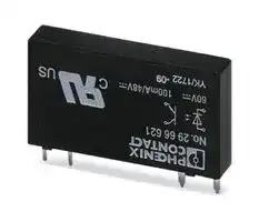 2966621: Solid State Relay, SPST-NO, 100 mA, 48 VDC, Through Hole, Solder, Zero Crossing