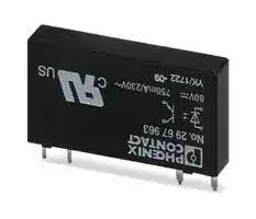2967963: Solid State Relay, SPST-NO, 750 mA, 253 VAC, Through Hole, Solder, Zero Crossing