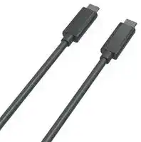 11.02.9100: USB Cable, Type C Plug to Type C Plug, 500 mm, 19.7 ", USB 4.0, Black, E-Marked Cable