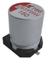 A786MS477M1ELAS012: Hybrid Aluminium Electrolytic Capacitor, Vibration Proof, 470 µF, ± 20%, 25 V, Radial Can - SMD