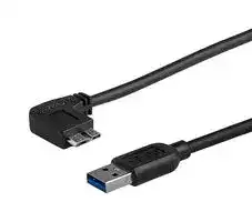 USB3AU50CMLS: USB Cable, Slim Micro USB 3.0 Cable, 5Gbps M/M, Left-Angle Micro-USB, 0.5m (20in)