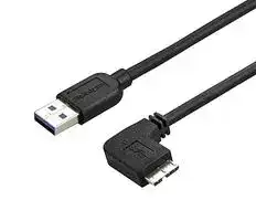 USB3AU50CMRS: USB Cable, Slim Micro USB 3.0 Cable, 5Gbps, M/M, Right-Angle Micro-USB, 0.5m (20in)