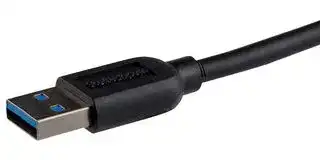 USB3AUB50CMS: USB Cable, 0.5m (20in) Slim SuperSpeed USB 3.0 A to Micro B Cable, 5Gbps, M/M