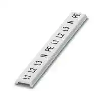 0809528: Terminal Block Marker, White, Marker Strip, Modular Terminal Blocks