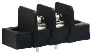 MP008512: PCB Mount Barrier Terminal Block, 9.5 mm, 1 Row, 2 Ways, 22 AWG, 12 AWG, 25 A