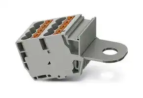 1017450: Pluggable Terminal Block, 9 Ways, 10 mm², Push In