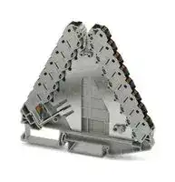 3270160 — DIN Rail Mount Terminal Block, 29 Ways, 26 AWG, 14 AWG, 1.5 mm², Push In, 17.5 A