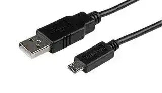 USBAUB50CMBK: USB Cable, 0.5m Mobile Charge Sync USB to Slim Micro USB Cable M/M, Phones and Tablets