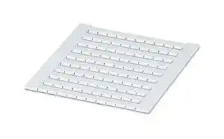 0825040: Terminal Block Marker, White, Marker Sheet, Modular Terminal Blocks, Blank (Legend), 6.2 mm, ZB