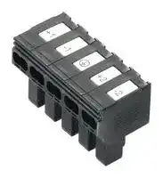 1009990000: Pluggable Terminal Block, 5 Ways, 4 mm², Push In
