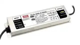 ELG-200-C1050: LED Driver, LED Lighting, 199.5 W, 190 VDC, 1.05 A, Constant Current, 100 VAC