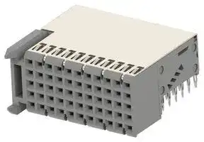 2392856-1: Connector, Z-PACK Series, 55 Contacts, 2 mm, Receptacle, Press Fit, 5 Rows