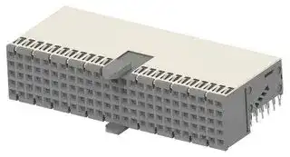 2392865-1: Connector, Z-PACK Series, 125 Contacts, 2 mm, Receptacle, Press Fit, 5 Rows
