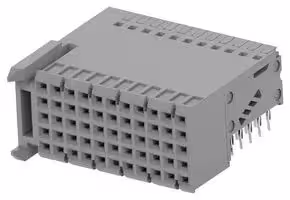 2389274-1: Connector, Z-PACK Series, 55 Contacts, 2 mm, Receptacle, Press Fit, 5 Rows