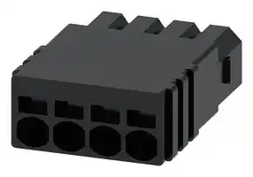 3SU1900-0KS10-0AA0: Connector, 4 P, Plastic, Black, Spring Terminal, Communication Module