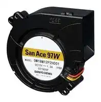 9W1BM12P2H001: Fan Blower, 12 VDC, DC, 97 mm, 33 mm, 38.5 CFM