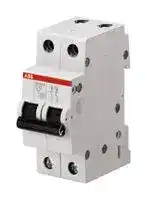 2CDS212001R0034: Thermal Circuit Breaker, SH200 Series, 3 A, 2 Pole, 400 V, DIN Rail